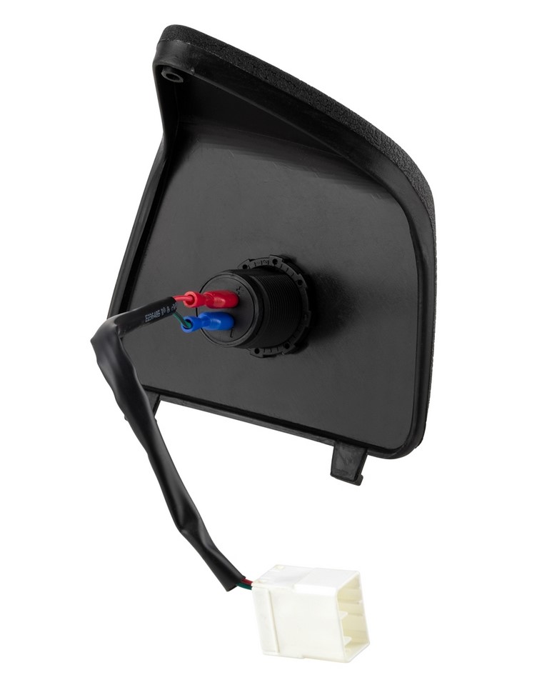 Bagageruimteafdekking links met USB-aansluiting voor Vespa GTS/GTS Super/GTV/GT, zwart