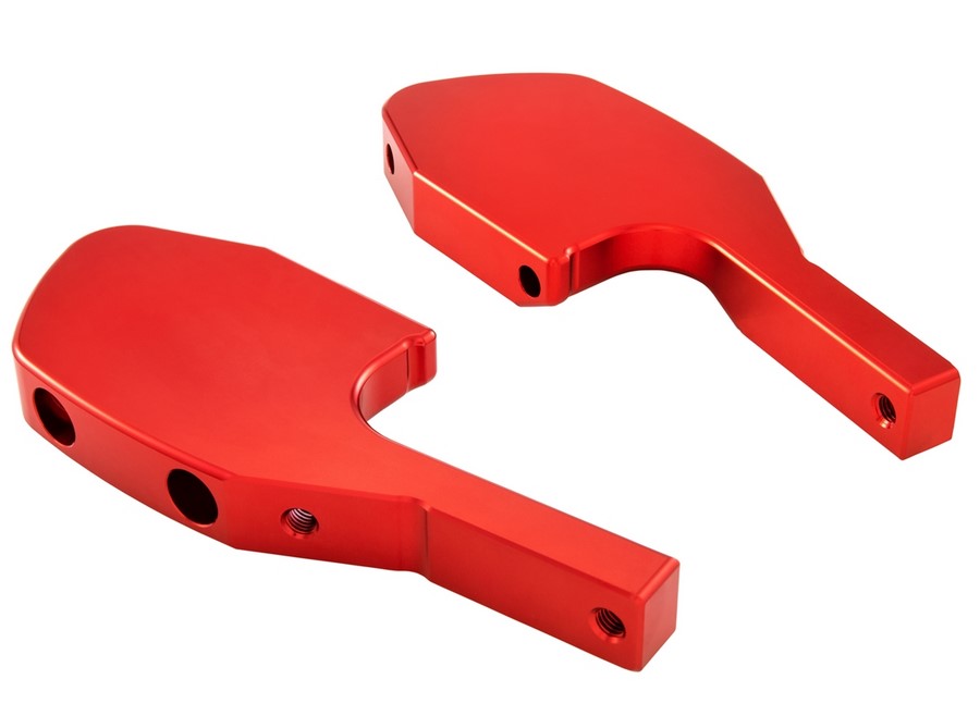 Voetsteun adapter achterbank voor Vespa GTS/GTS Super/GTV/GT 60/GT/GT L 125-300cc, rood