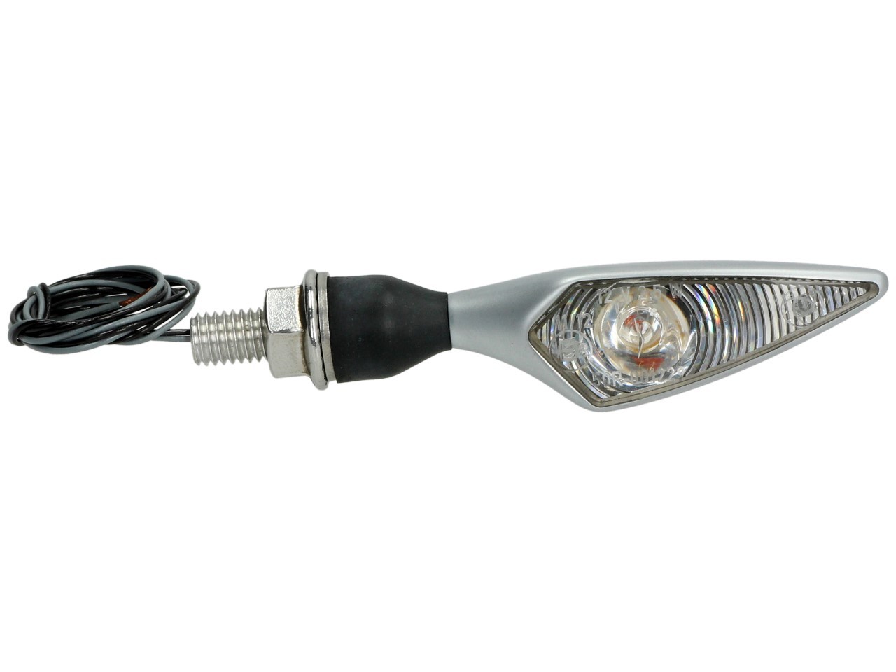 Kellermann indicator, ruit, staal, LED, VL/HR, 12 V, mat chroom, M8x20, E-goedgekeurd