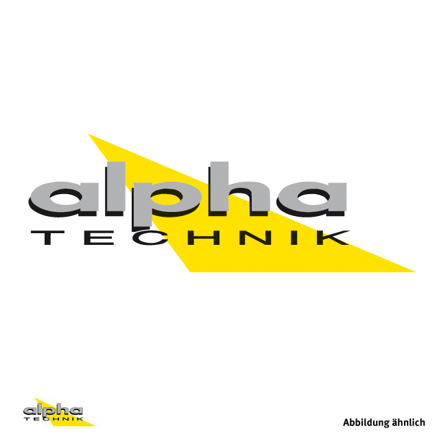 alpha Technik Aufkleber gestanzt 140x55mm
