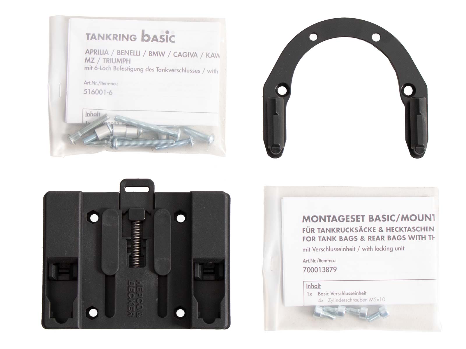 Basis tankring incl. tanktas slotunit voor Aprilia Pegaso 650 Strada/Trail (05-09)