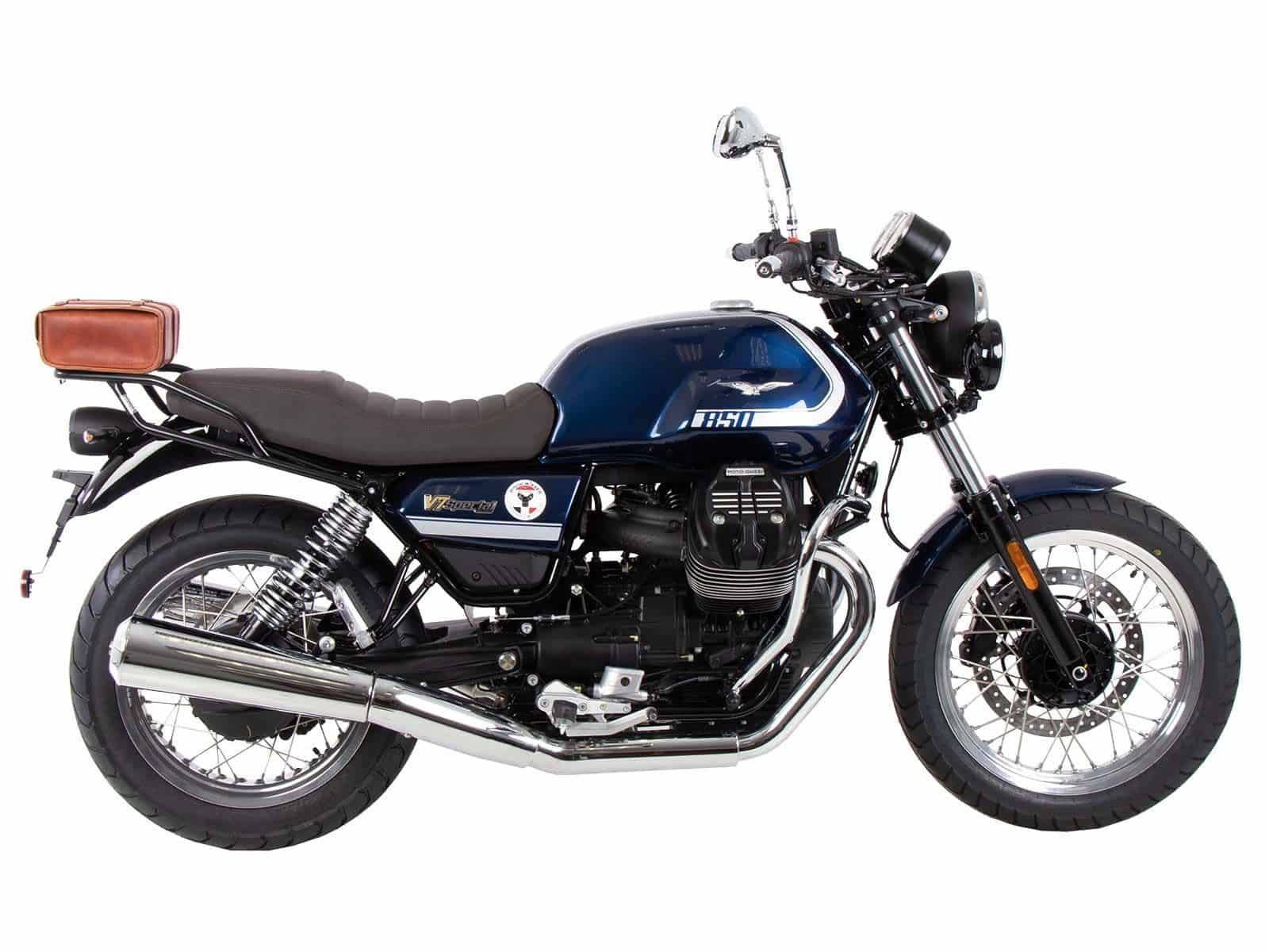 Buisvormig bagagerek zwart voor Moto Guzzi V7 850 Special/Stone/Centenario (21-24)
