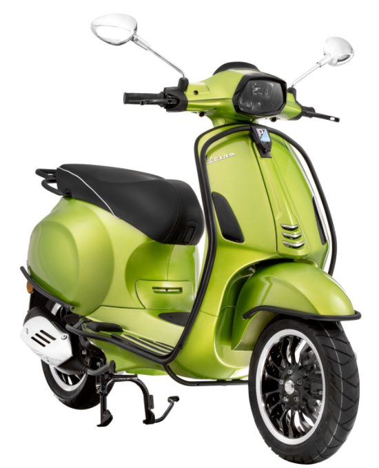 Lamp ring voor Vespa Sprint 50-150cc ('18-), glanzend zwart