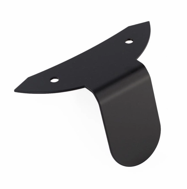 Houder Pickerl voor Oostenrijkse keuringssticker voor Vespa GTS/GTS Super/GTV/GT, glanzend zwart