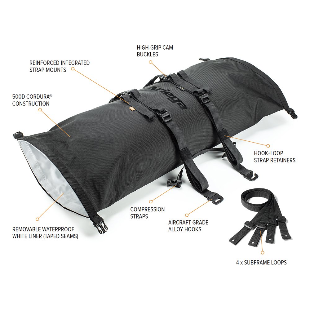 Kriega Rollpack 20 liter - lime / geel