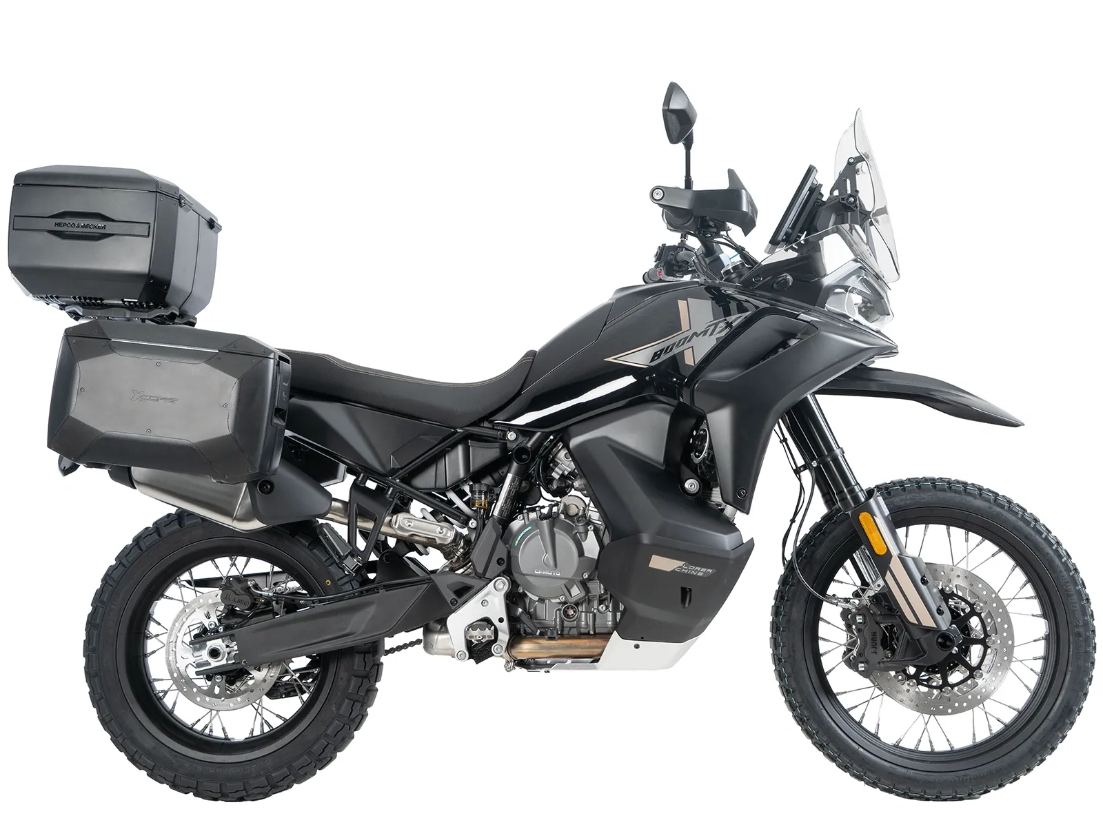 Xcore-topkoffer 40 zwart met zwarte rand voor Smartrack Hepco & Becker