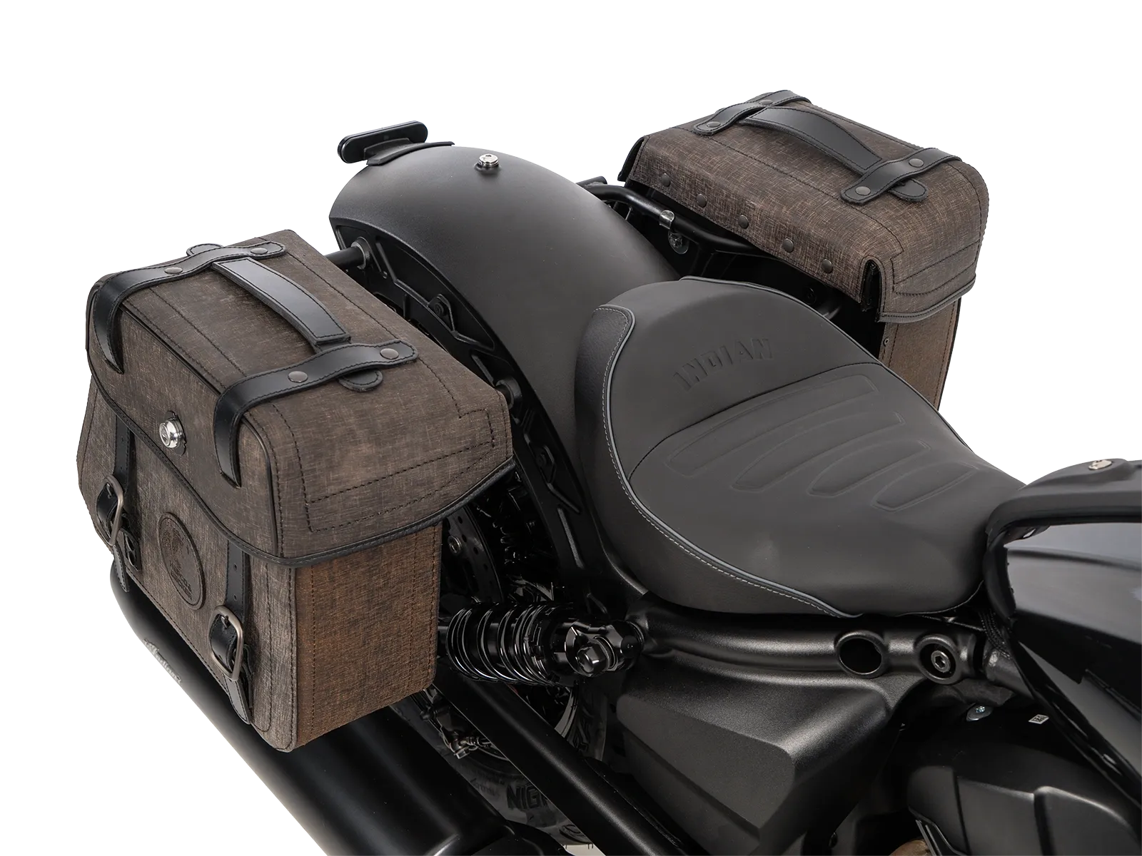 Kniptassenset bruin incl. houder voor Indian Scout Sixty Classic (25-) Hepco & Becker