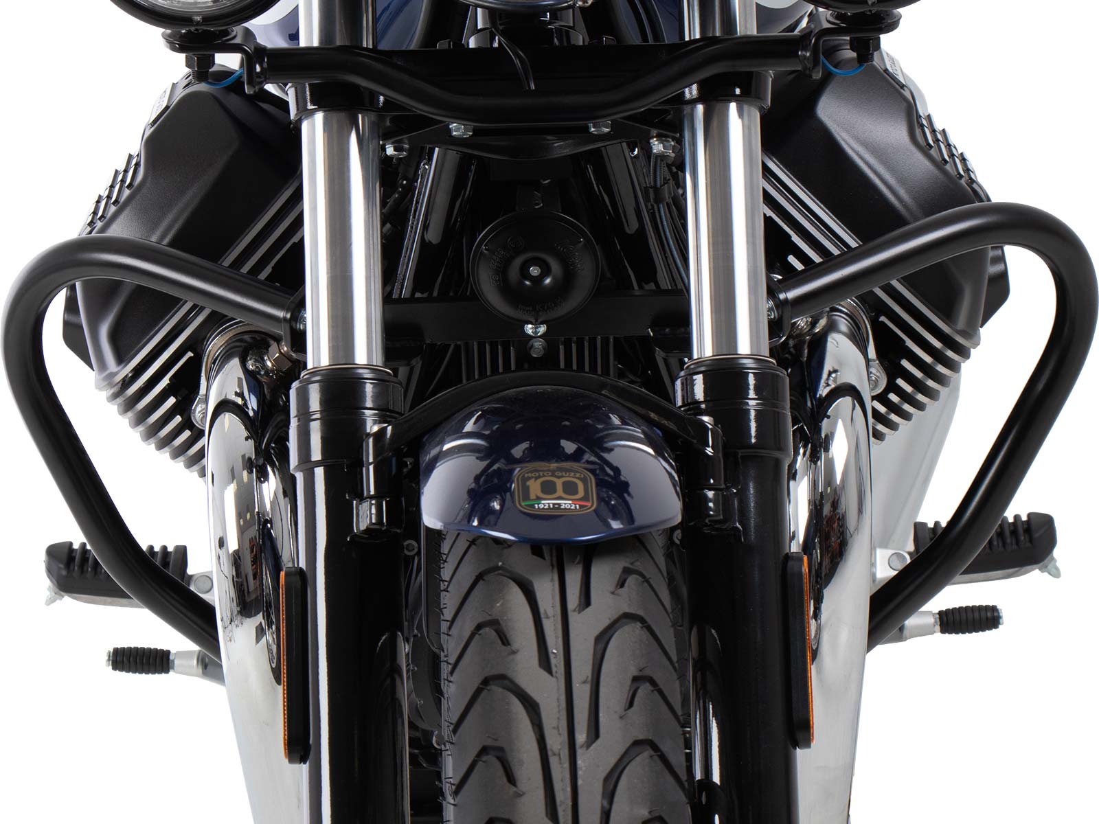 Motorbeschermer zwart voor Moto Guzzi V7 850 Stone Corsa (2024) Hepco & Becker