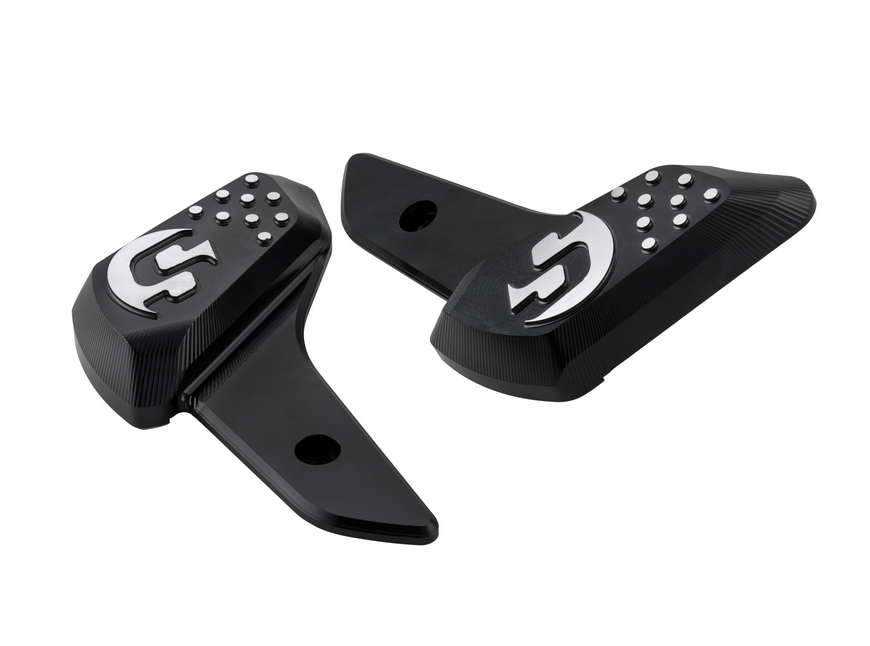 Voetsteunen rechts en links voor Vespa Primavera /Sprint 50-150cc 2T/4T AC, zwart