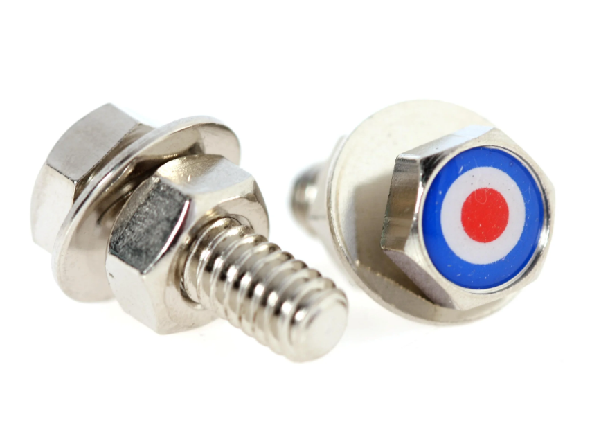 Schroef nummerplaat/houder "SIP TARGET" voor Vespa, zeskant, M6x20 mm