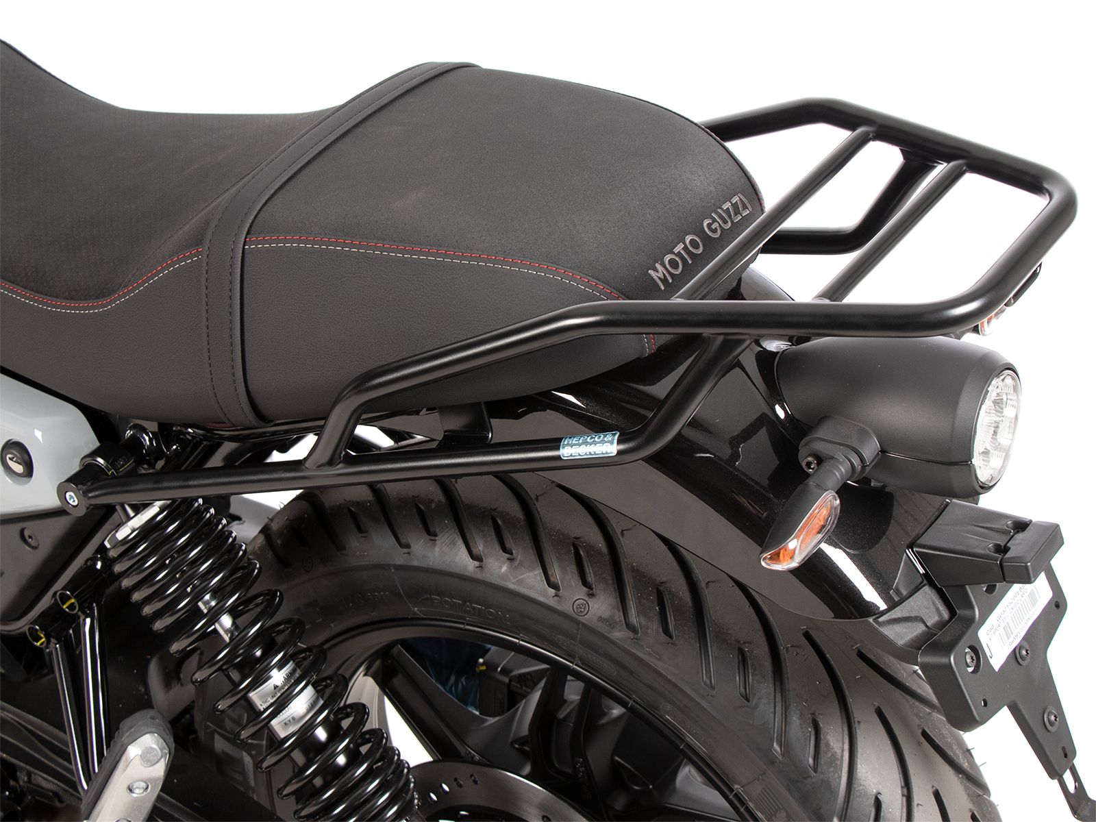 Buisvormig bagagerek zwart voor Moto Guzzi V7 850 Sport (25-) Hepco & Becker