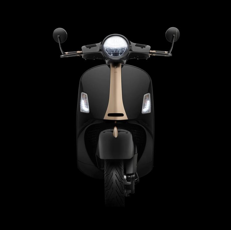 Sporthendel RIZOMA 3D, links voor Vespa GTS/GTS Super/GTV/GT (-'22), zwart geanodiseerd