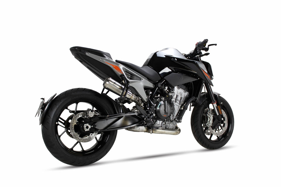 IXRACE MK2 achterdemper KTM Duke 125/390, RC 125/390, roestvrij staal, E-keur, Euro4