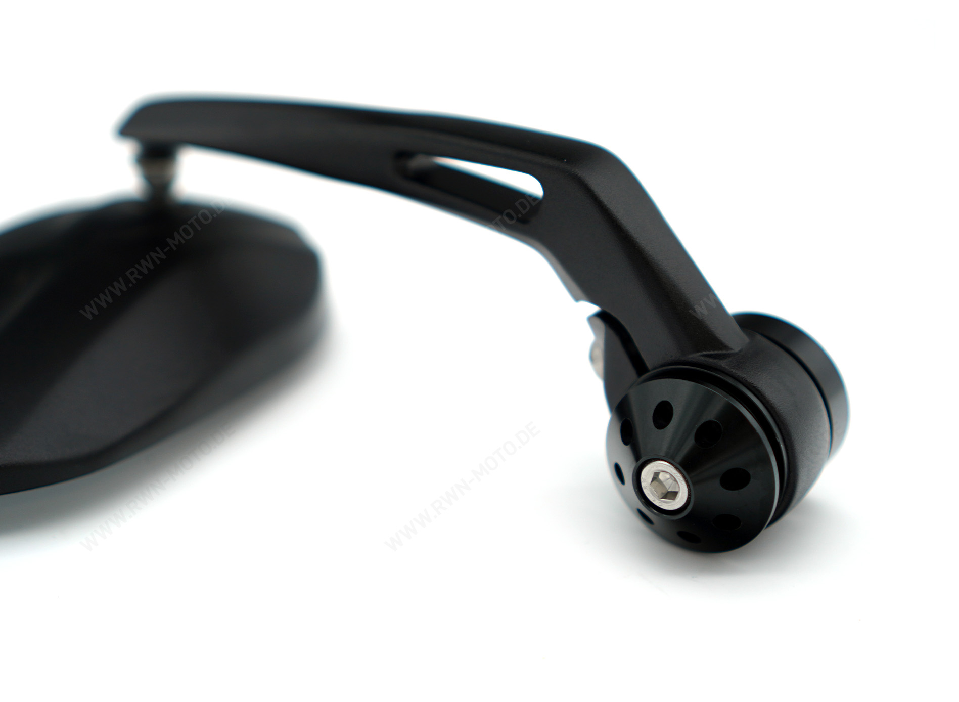Bar end spiegel, zwart voor Moto Guzzi V7 850 2021-