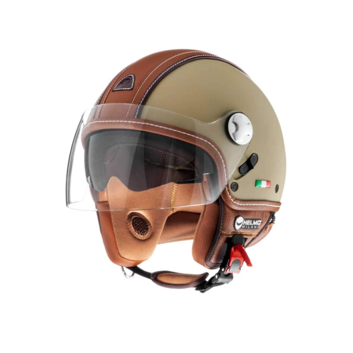 Helmo Milano Demi Jet, PelleDura Premium, pistache, bruin, mat