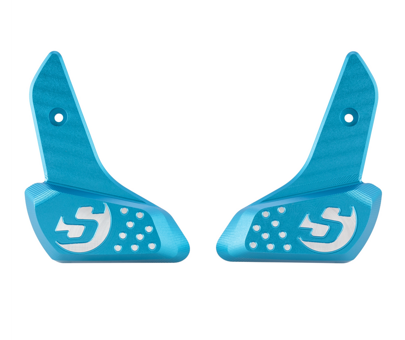 Voetsteunen rechts en links voor Vespa Primavera /Sprint 50-150ccm 2T/4T AC, blauw mat