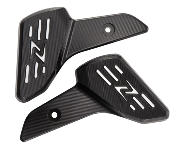Voetsteunen rechts en links voor Vespa Primavera/Sprint 50-150cc 2T/4T AC, zwart