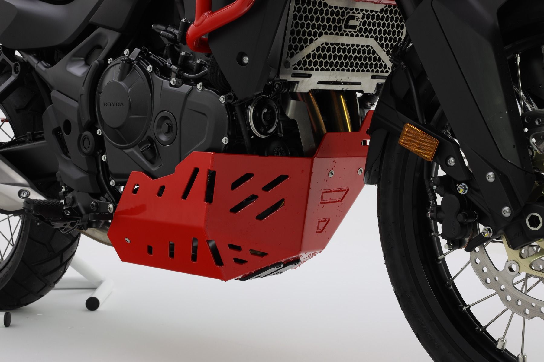 Aluminium motorbeschermplaat voor Honda XL 750 Transalp, rood
