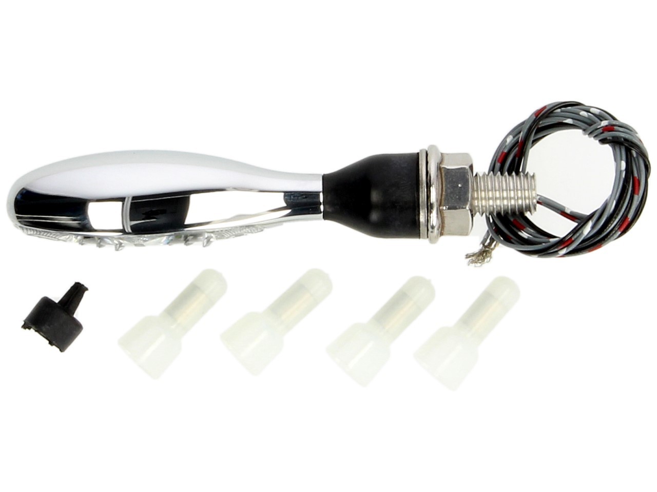 Kellermann knipperlicht, achterlicht en remlicht, Micro 1000 DF, staal, LED, HL/HR, 12 V, glanzend chroom
