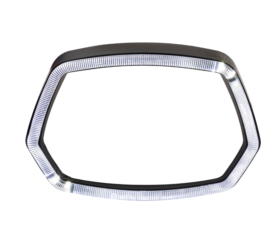 Lampring LED-lichtring voor Vespa Sprint 50cc 2T/4T, mat zwart
