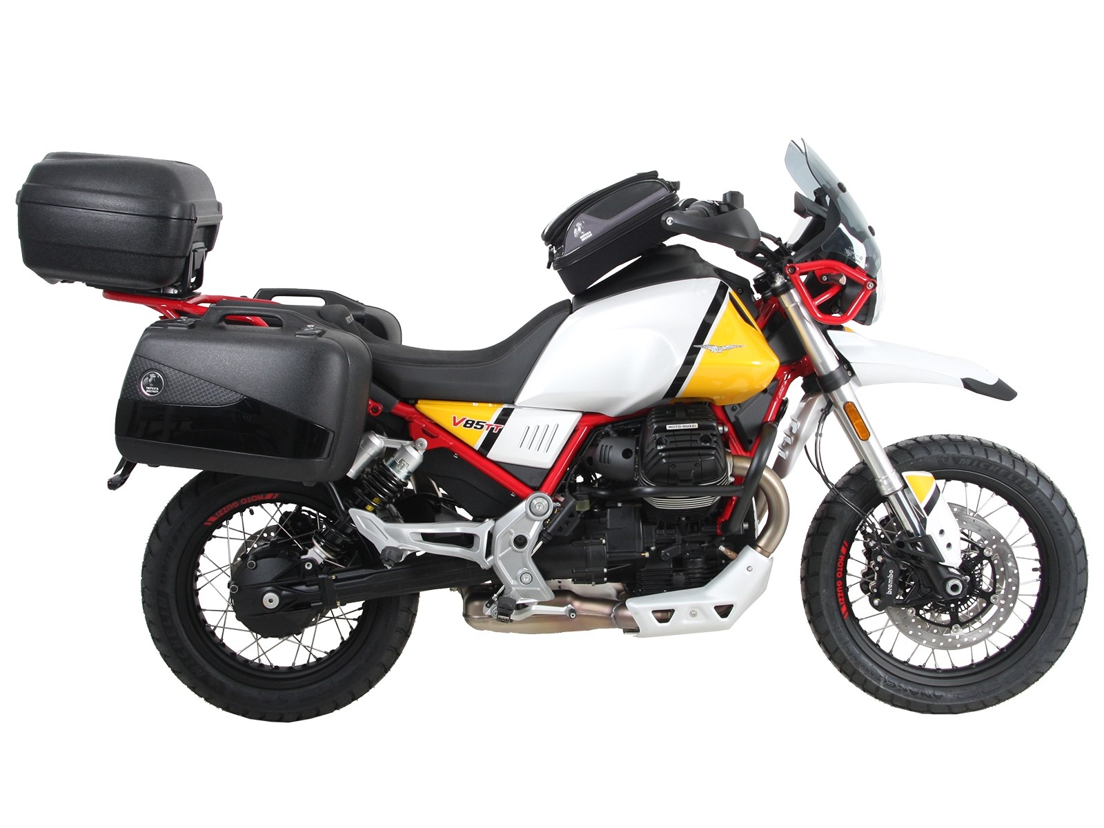 Alurack Topcaseträger zwart voor V85 TT (Bj.19-) Hepco & Becker