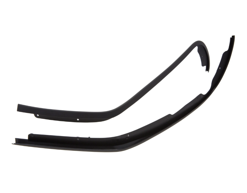 Monobuis beenbeschermer & schopplaat voor Elettrica/Primavera/Sprint 50-150ccm, glanzend zwart