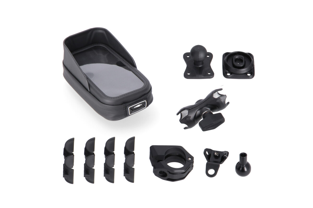 SW-Motech Navigatiebevestigingsset T-Lock met telefoonhoesje voor Ducati Multistrada 1200 /S /Enduro - SW Motech