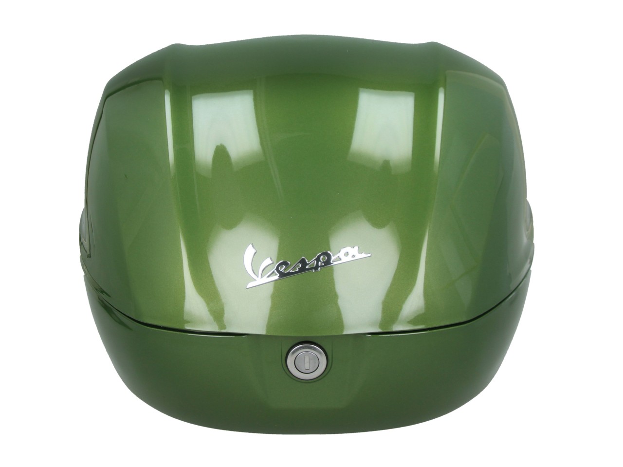 Vespa-topkoffer 32 l, glanzend groen, V28, zonder rugleuning