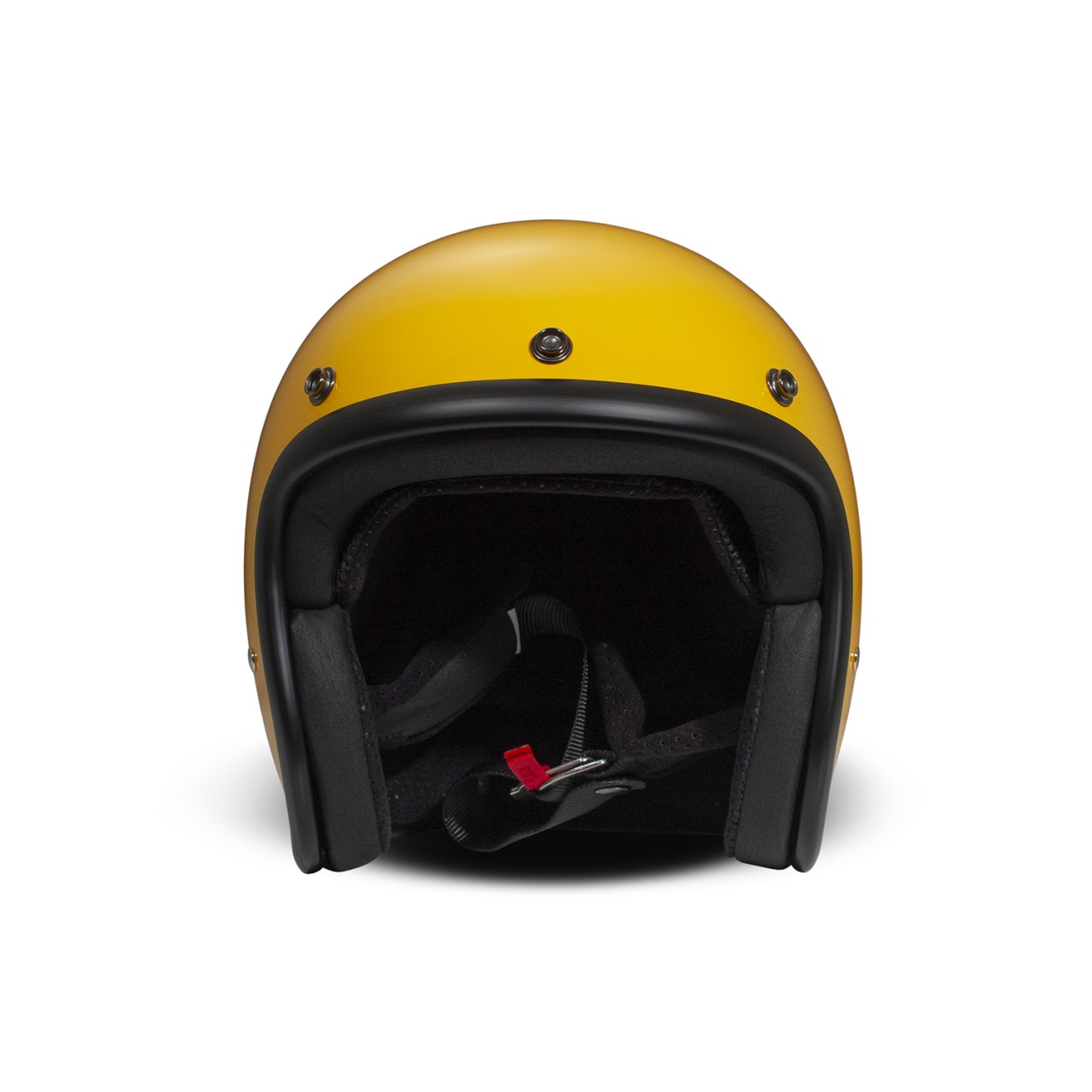DMD Jet Helm Retro, geel, glanzend, geel, glasvezel, ECE 22.06
