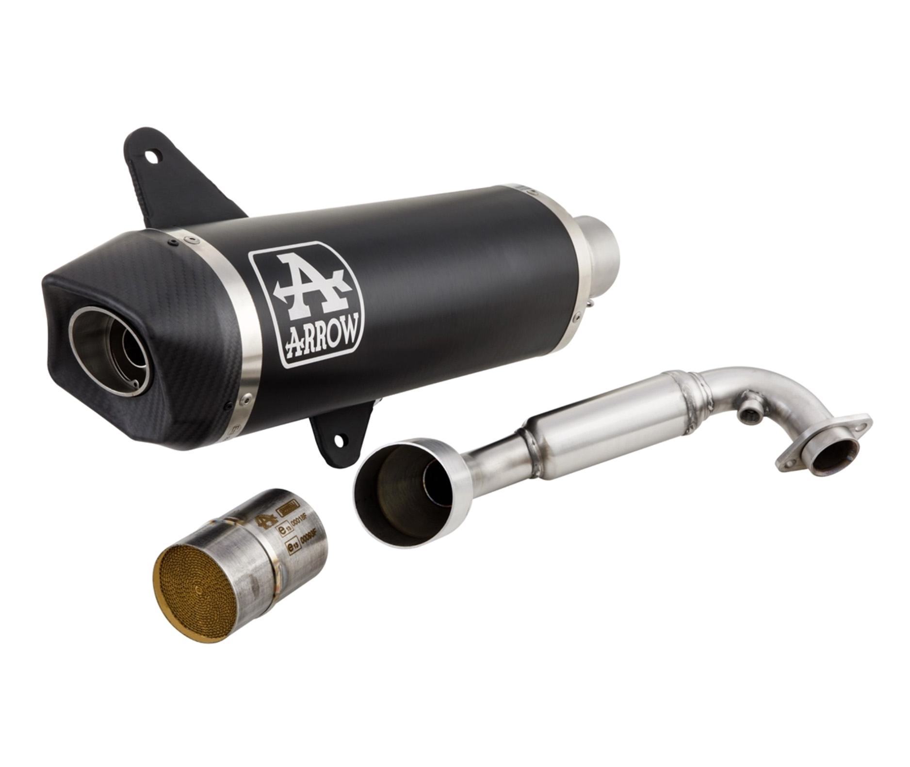 Sportuitlaat Arrow Urban met katalysator / carbon voor Vespa GTS/GTS Super/GTV 300cc HPE (`20-) Euro 5