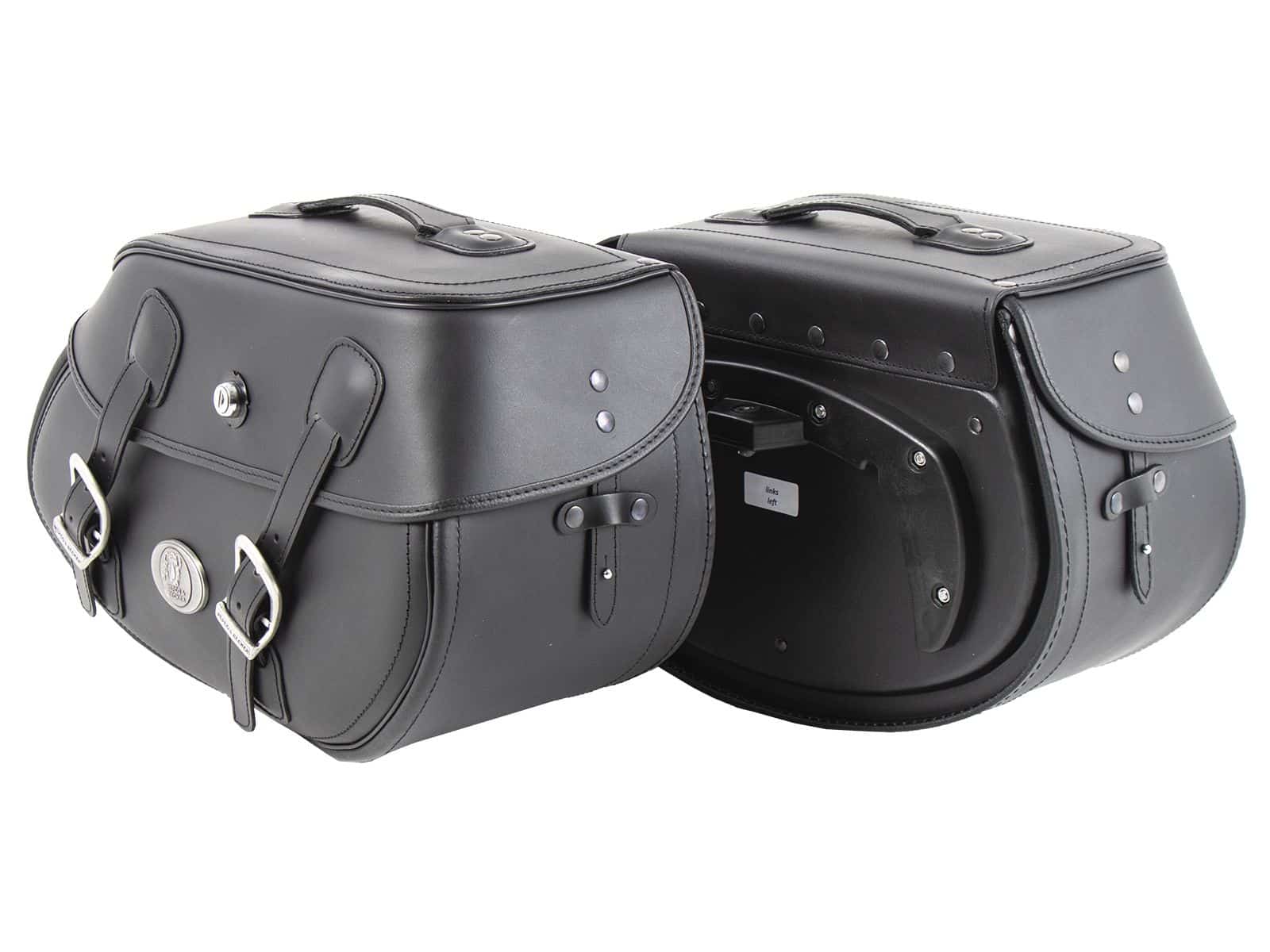 Zadeltassenset Buffalo Big zwart voor C-Bow bagagedrager Hepco & Becker