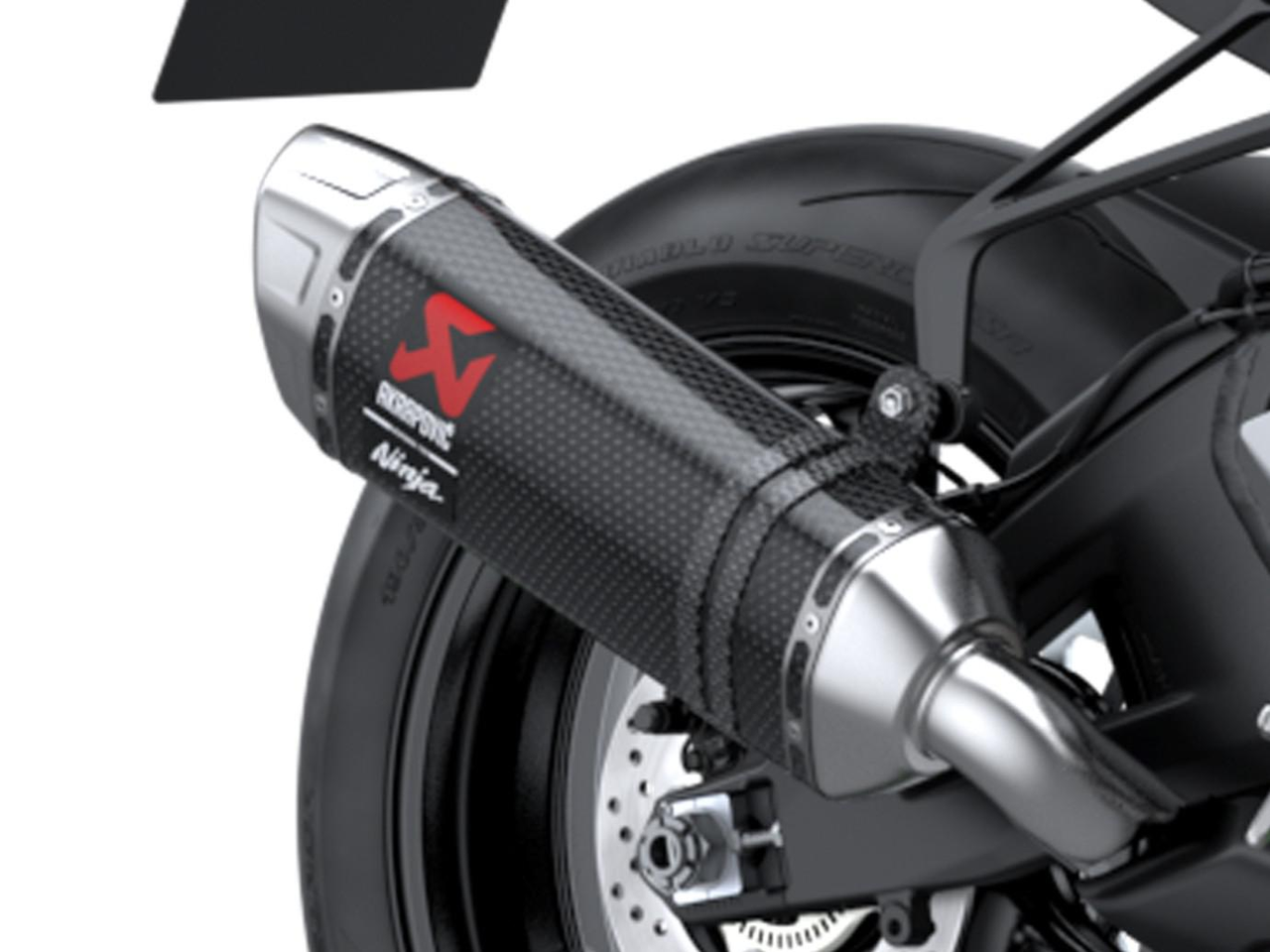 Akrapovic koolstofvezel sportuitlaat voor Kawasaki ZX-10 RR Ninja (26-)