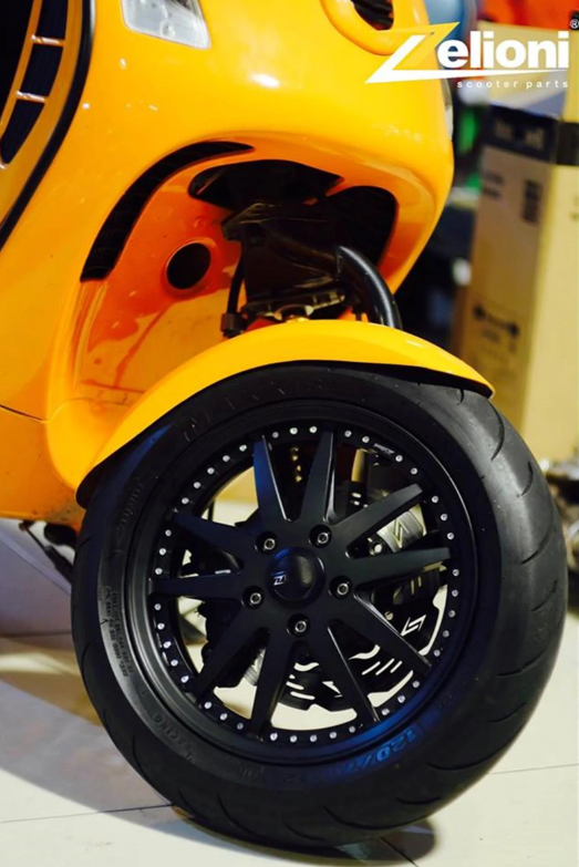 Spatbord ZELIONI voor Vespa GTS/GTS Super/GTV/GT, metaal ongelakt