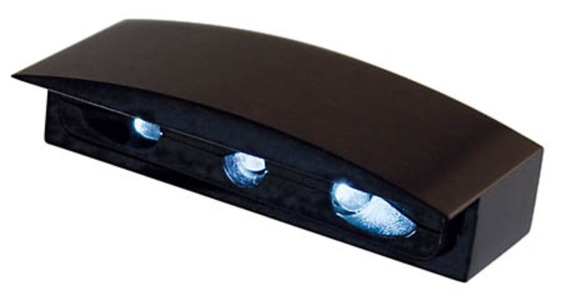HIGHSIDER slimme Micro LED nummerplaatverlichting zwart met aluminium behuizing (1 stuk)