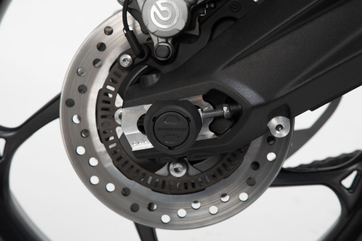 SW-Motech Crashpad kit voor achteras zwart voor Yamaha YZF-R1, MT-10 /SP - SW Motech