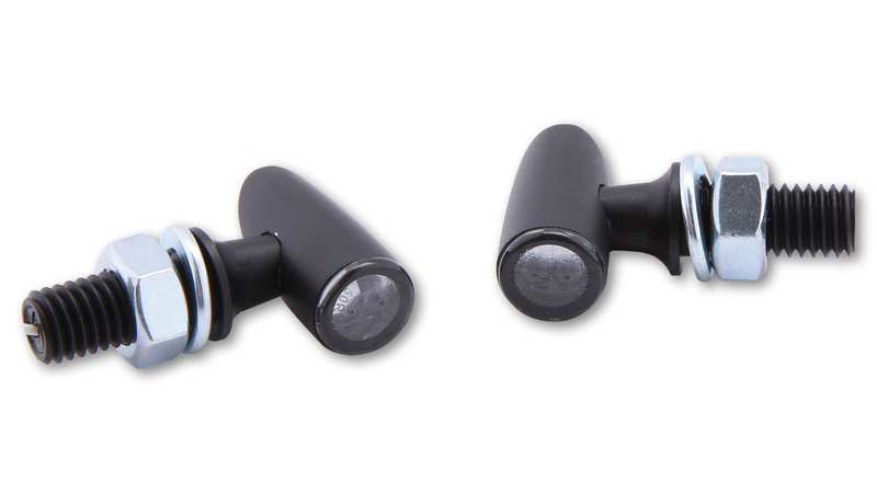 HIGHSIDER pro Proton One LED knipperlicht/positielicht zwart/getint 2in1, E-keurmerk (paar)