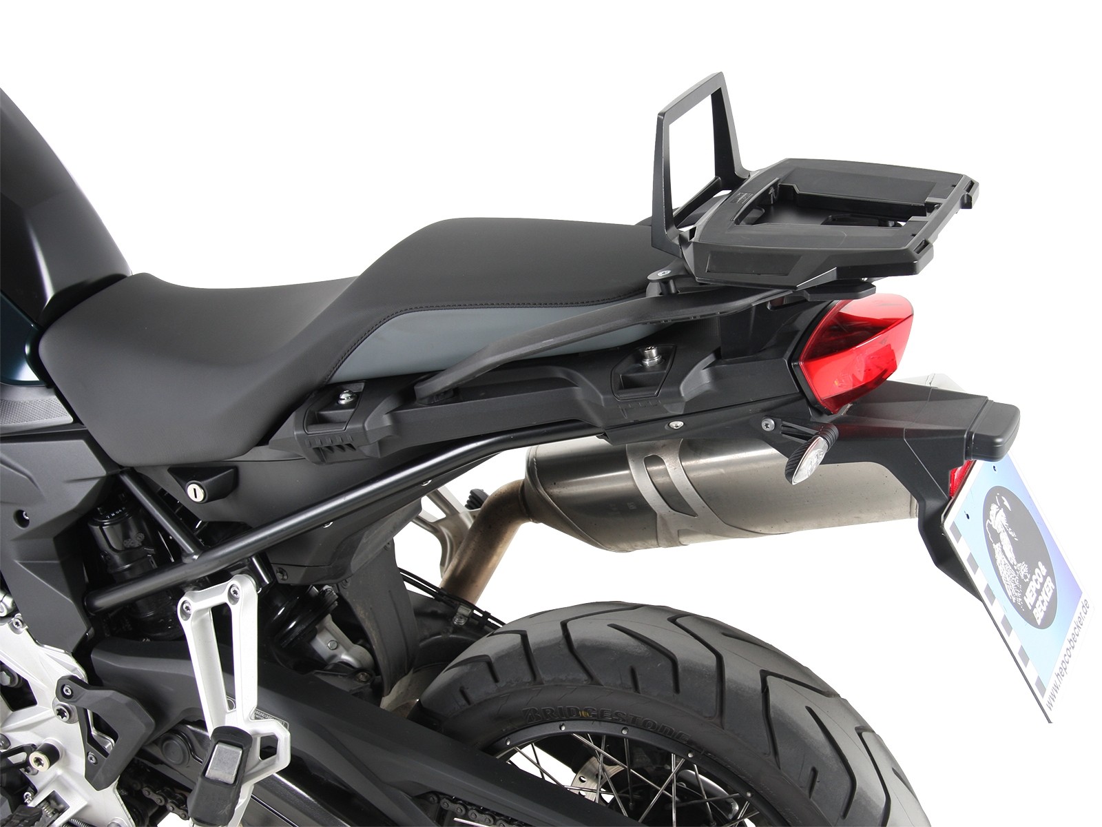 Alurack topkoffer zwart voor BMW F 850 GS Hepco & Becker