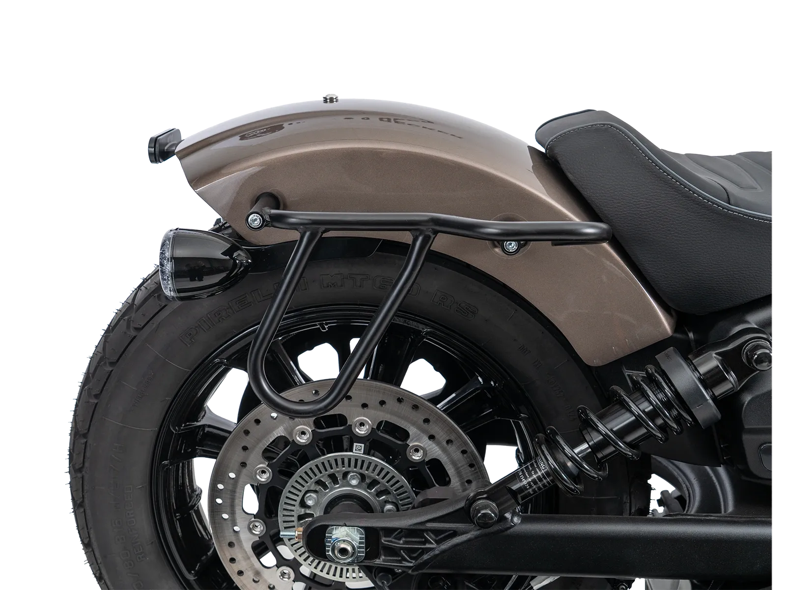 Kniptassenset zwart incl. houder voor Indian Scout Bobber 1250 (25-) Hepco & Becker