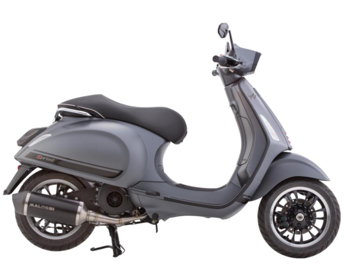 Connector mono slot buis been schild zwart mat voor Vespa Primavera/Sprint 50-150ccm