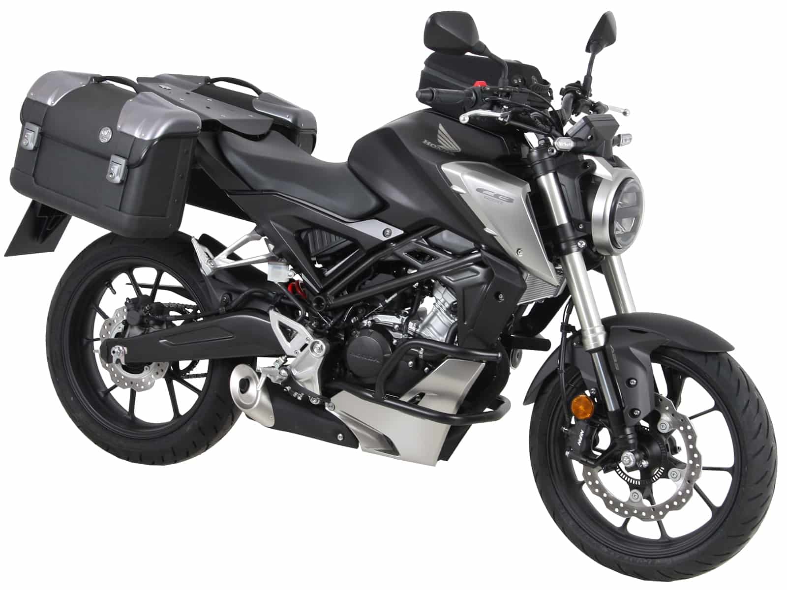C-Bow zijdrager zwart voor Honda CB 125 R (18-24) Hepco & Becker