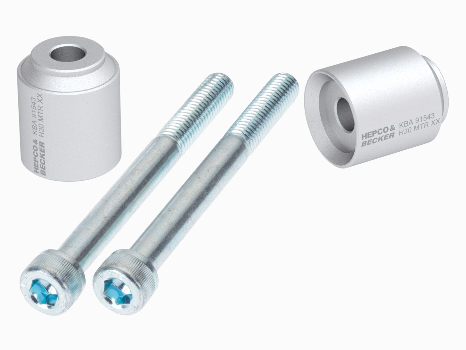 Stuurverhoger zilver H=30 mm voor BMW F 800 GT Hepco & Becker