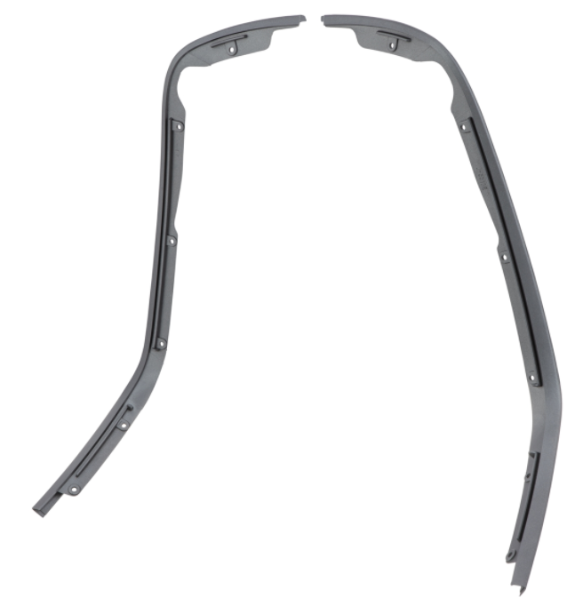 Mono slot buis beenschild grijs mat voor Vespa Primavera/Sprint 50-150ccm