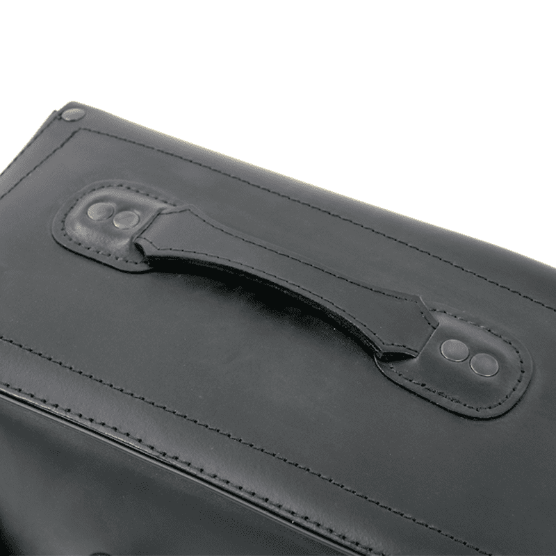 Zadeltassenset Buffalo Custom zwart voor C-Bow drager Hepco & Becker