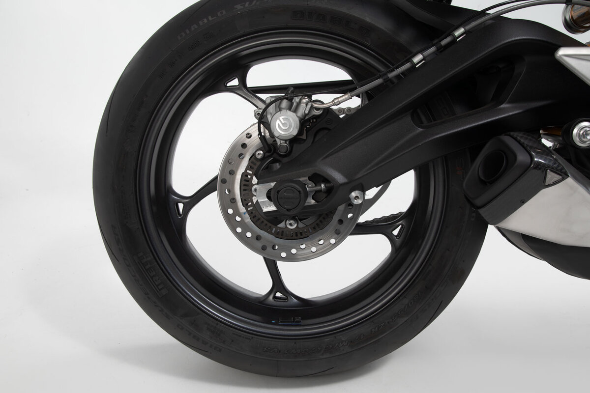 SW-Motech Crashpad kit voor achteras zwart voor Yamaha YZF-R1, MT-10 /SP - SW Motech