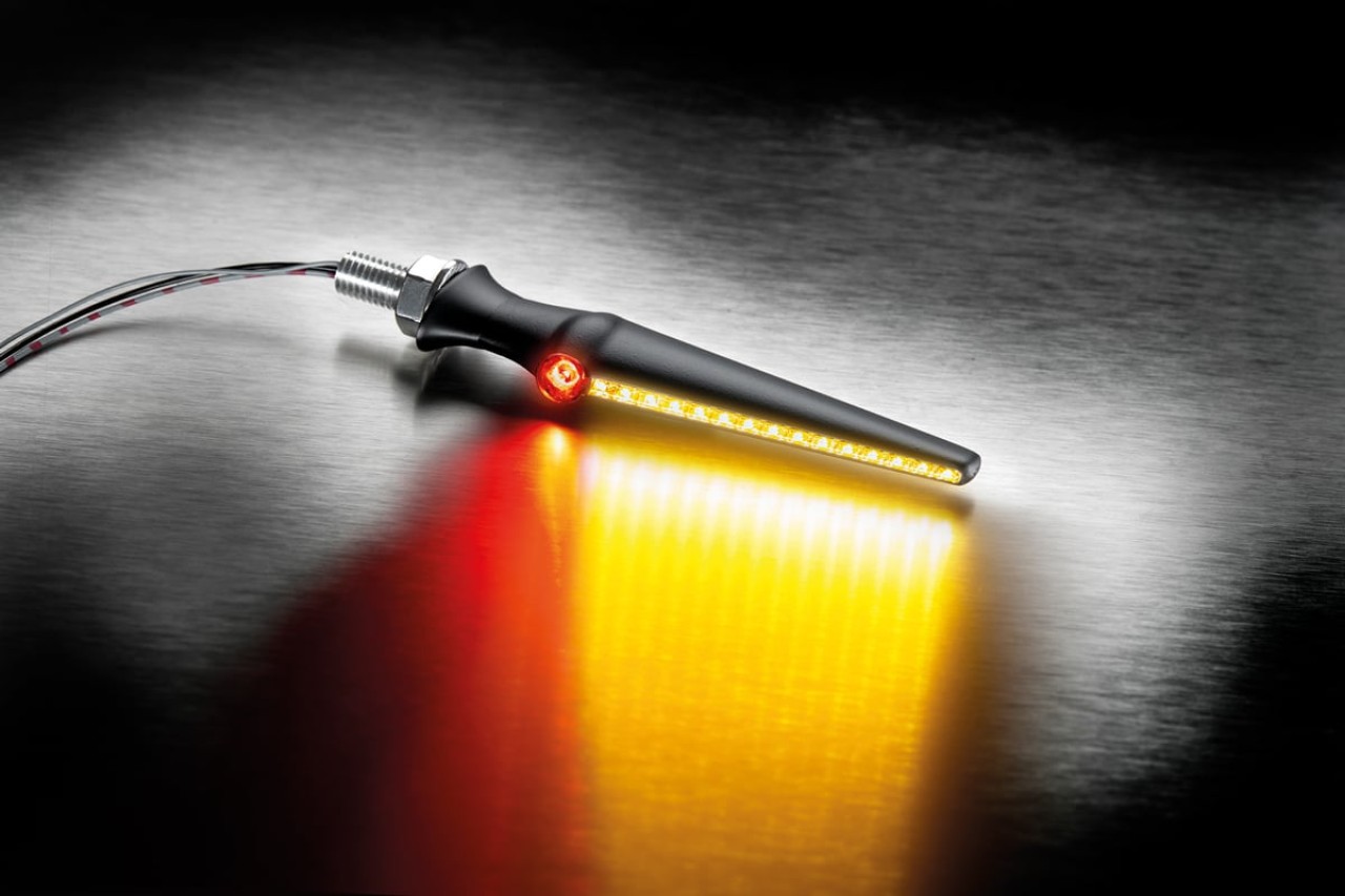 Kellermann knipperlicht, achter- en remlicht, Jetstream DF, staal, LED - sequentieel, HL/HR, 12 V