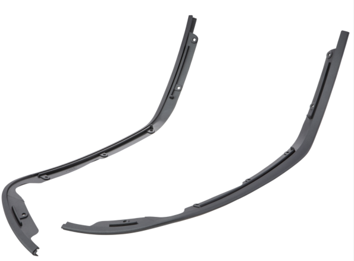 Mono slot buis beenschild grijs mat voor Vespa Primavera/Sprint 50-150ccm