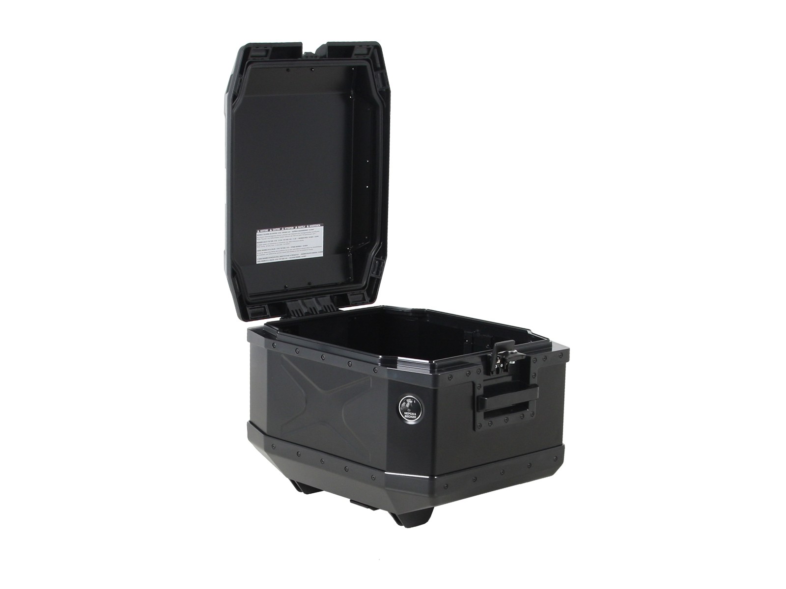 Topkoffer aluminium Xplorer 45 zwart Hepco & Becker