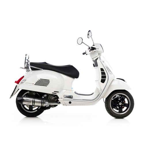 LeoVince uitlaatsysteem SBK LV One Evo 2, roestvrij staal, slip on voor Vespa GTS / GTV