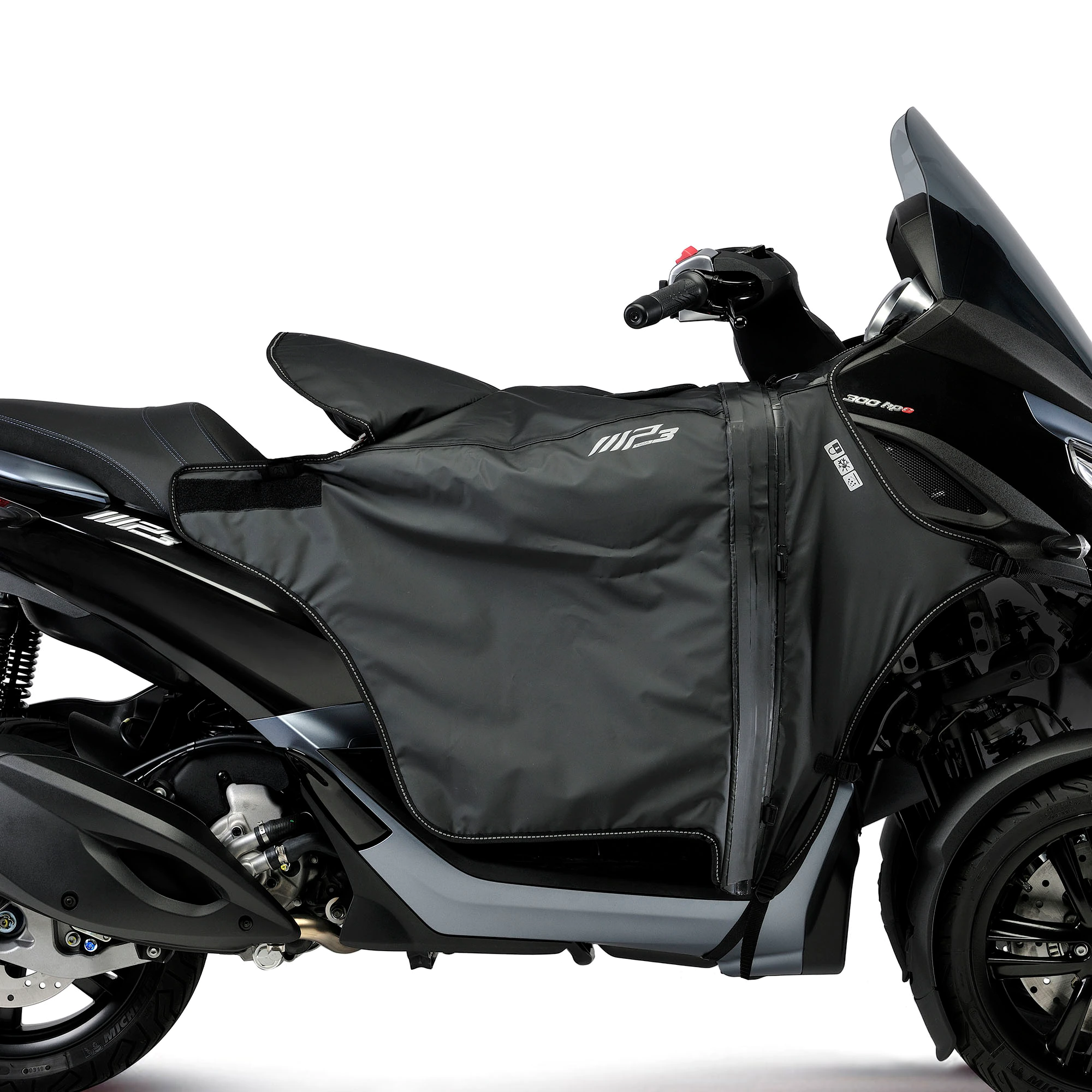 Verwarmde beenbescherming voor Piaggio MP3 HPE 300 /Sport (19-23)