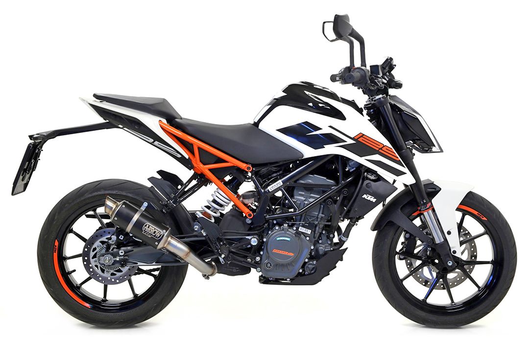 ARROW uitlaat DARK GP2 voor KTM 125 / 390 Duke (17-)